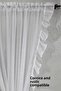 Ruffled Linen Tulle Sheer Curtain Single Panel Romantic Ruffled Tie-Detail - 6