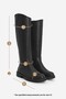 Women's Side Zipper Casual Boots Sirante Black - 8