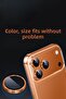 واقي عدسة كاميرا زجاجي برتقالي كوني متوافق مع iPhone 17 Pro Max / 17 Pro (معدني) بإطار معدني - 4