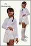 Girl's School Skirt White/Ecru High Waist Skirt with Shorts Inside School-Play-Sports-23 April Event Skirt - 4