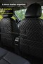 2 Pieces Seat Back Black Leather Organizer Compatible with All Vehicles