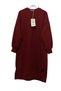 Women's Above Knee Long Sleeve Elastic Burgundy Tunic /Sweat 30645 - 3