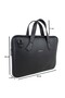 Women's Black Briefcase 13.6 Inch Laptop Bag - 4