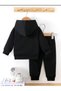 Children's Hooded Long Sleeve 2 Piece Tracksuit Set - 3
