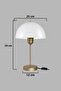 White Lampshade Bedroom Living Room Modern Stylish Table Lamp - 3