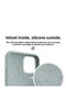 Apple iPhone 13-14-15 Launch Case with Velvet Camera Raised Silicone Cover Stone - 2