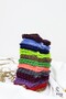 6 Pairs Women's Winter Reverse Towel Embossed Mixed Color Slippers Socks - 8