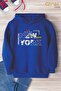 Printed Hooded Oversize Children's Sweat Shirt