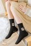 5 Pairs of Towel Teddy Patterned Winter Women's Socks (Heat Absorbing) - 8