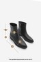 Women's Zippered Daily Boots Longa Black - 7