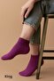 6 Pairs Women's Striped Reverse Towel Combed Cotton Mixed Color Daily Booties Socks - 3