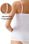 قميص داخلي من القطن باللون الأبيض 1024 بأشرطة رفيعة - 6