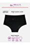 Women's Panties, High Waist Black Cotton Soft Fabric 5 Pack - 2