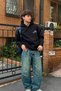 Vegas Tennis Club Printed Oversize Unisex Black Hoodie - 6