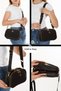 Women's Clover Detailed Crossbody Strap Black Shoulder Bag - 2