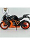Ktm Rc8 1198 1:12 Diecast Motorcycle Model – Black Orange – Collectible Sport Motorbike - 5