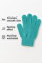 2-Piece Bath Scrub Exfoliating Glove Set Turquoise - 5