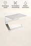 Stainless Steel Adhesive Toilet Paper Holder with Shelf |   Installation Without Drilling |   Moisture Resistant