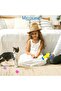 Plush ball throwing interactive cat toy stress relief gun al4299 - 6
