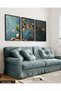 Oil Painting Look Cherry Blossoms 3 Piece Black Wooden Framed Painting Act