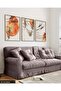 Watercolor Look Modern Art 3 Piece Wooden Framed Painting Act