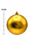 Christmas Pine Tree Ornament Gold Matte 4 cm Cici Ball - 2