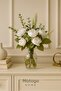 White Artificial Peony Bouquet – Decorative Peony Arrangement – Living Room Tabletop Artificial Flower