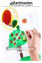 Cut-End Roller and Pad Sponge Brush Set 8 Pieces 1 Pack Puff Oil Paint Gouache Paint Acrylic Paint - 3