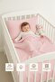 100% Cotton 2-Piece Muslin Cover - Pillowcase - Baby Bedding Set - Pink - 90X100 35X45 - 2