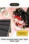 Flower Bouquet Wrapping Gelatin Paper (Black Background and Gold Edge) Matte Opp 55X55Cm 10Pcs