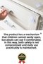 New Production Adjustable Cabinet Drawer Door Protection Device Baby Child Safety Lock 6 Pieces 17 cm - 2
