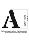 Stencil Letter Painting Template X059 Letter Height 3 cm - 3