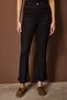 Kahverengi Yüksek Bel Comfort/Esnek Crop Flare Jeans TWOAW26JE00278 - 3