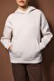 Bej Melanj Oversize/Geniş Kalıp Kalın Esnek Örme Sweatshirt TWOAW26SW00246 - 3