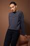 Antrasit Kalın Şardonsuz İspanyol Kol Dikiş Detaylı Relaxed Örme Sweatshirt TWOAW26SW00110 - 3