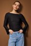 Black-Ecru Fitted/Bodycon 2-Pack Knitted Blouse Twoaw26Bz00350 - 3
