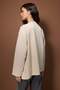 Taş Triko Detaylı Bisiklet Yaka Relaxed Örme Sweatshirt TWOAW26SW00076 - 4