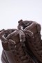 Dark Brown Fur Detailed Lace up Women's Boots Takaw25Bo00027 - 2