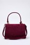 Plum Suede Crisscross Straps Women's Mini City Shoulder Bag TAKSS25OC00007 - 3
