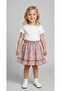 Girl's Elastic Waist Floral Patterned Summer Casual Skirt