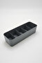 Split 5 Compartments 2 Pieces Cabinet Organizer Jewelry, Buckle, Socks, Underwear Organizer - Anthracite - 2