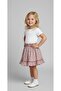 Girl's Elastic Waist Floral Patterned Summer Casual Skirt - 2