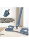 floor cleaning mop, rectangular type, with water squeezing mechanism, blue - 6