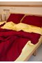 100% Cotton Akfil Double-Sided Duvet Cover Set Double Size 200X220 cm Burgundy Yellow - 3