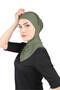 Breathable Hijab Tulle Neck Collar Bonnet - Khaki - (St228), (Id 3422826) - 3