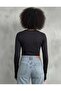 Siyah Bisiklet Yaka Body - 3