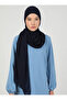 شال قماش شيفون Hijab Premium - St 100 أزرق داكن - 3