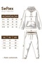 Boys / Girls Tracksuit Set with Kangaroo Pocket Hooded 3 Thread Ş Fleece-Lined Indigo - 8