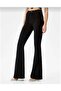 Black High Waist Lycra Spanish Jean Trousers - 3