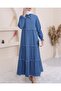 Three Piece Washed Denim Dress - 2